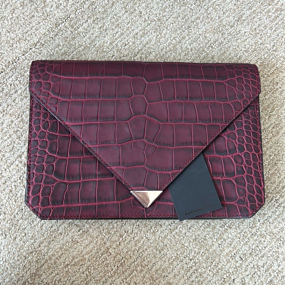 Alexander Wang Croco Leather Clutch